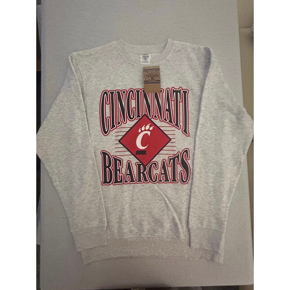Cincinnati Bearcats Gray 2XL Rivalry Threads Crewneck Sweatshirt (NWT)